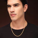 Fashionable Gold-Plated Chain Necklace Set for Men