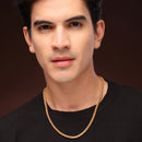 Alloy Gold-Plated Byzantine Rope Chain for Men