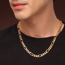 Alloy Gold-Plated Figaro Chain for Men