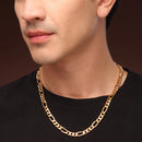 Fashionable Gold-Plated Chain Necklace Set for Men