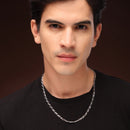 Alloy Silver-Plated Figaro Chain for Men