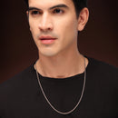 Alloy Silver-Plated Box Chain for Men
