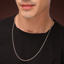Alloy Silver-Plated Box Chain for Men