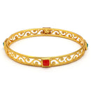 Gold Plated Multicolor Contemporary Bangles for Women & Girls