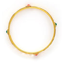 Gold Plated Multicolor Contemporary Bangles for Women & Girls