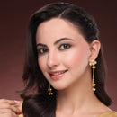 Gold Plated Traditional Ethnic Gold Ghungroo Kashmiri Earrings