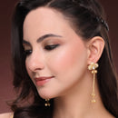 Gold Plated Traditional Ethnic Gold Ghungroo Kashmiri Earrings