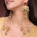 Lightweight Gold Plated Ethnic Ghungroo Kashmiri Earrings