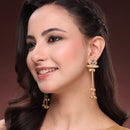 Gold Plated Ethnic Bell Ghungroo Kashmiri Earrings