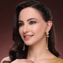 Gold Plated Festive Wear Ethnic Ghungroo Kashmiri Earrings