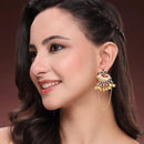 Gold Plated Designer Ghungroo Ethnic Chandbali Earrings