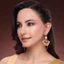 Gold Plated Traditional Ghungroo Ethnic Chandbali Earrings