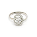 Rhodium Plated Silver Toned Teardrop Shaped White American Diamond Studded Jewellery Sets Combo