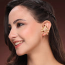 Antique Gold Long Hook Earrings