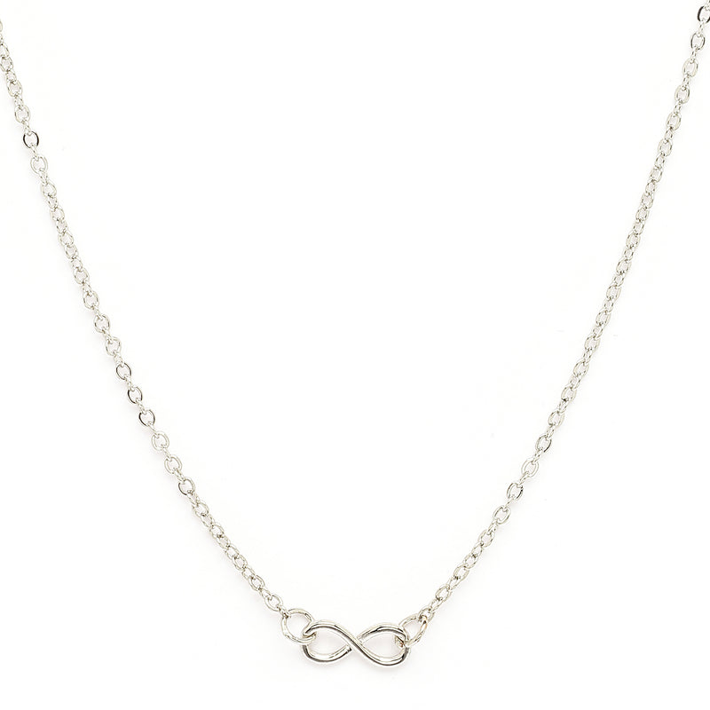 Rhodium Plated Silver Toned Pearl Infinity Butterfly Charm Pendant Set Of 5