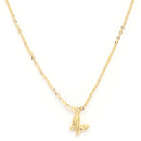 Gold Plated Gold Toned Pearl Necklace Infinity Butterfly Pendant Set