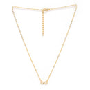 Gold Plated Gold Toned Pearl Necklace Infinity Butterfly Pendant Set