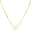 Gold Plated Gold Toned Pearl Necklace Infinity Butterfly Pendant Set
