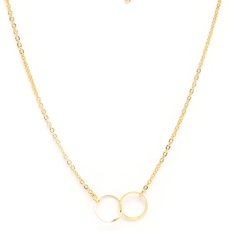 Gold Plated Gold Toned Pearl Necklace Infinity Butterfly Pendant Set