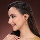 Earrings With Emerald Green Stone