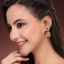 Earrings With Emerald Green Stone