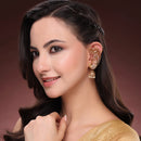 Peacock Shape Gold Plated Ethnic Ear Cuff Earrings For Women