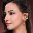 Gold Plated Peacock Shape Earrings