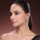 Oxidized Peacock Layered Earrings