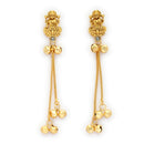 Gold Plated Festive Wear Ethnic Ghungroo Kashmiri Earrings