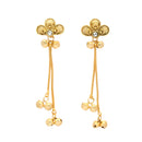 Gold Plated Traditional Ethnic Gold Ghungroo Kashmiri Earrings