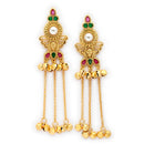Gold Plated Ethnic Ghungroo Kashmiri Earrings for Girls