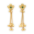 Gold Plated Floral Design Ethnic Ghungroo Kashmiri Earrings