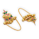 Gold Plated Designer Ghungroo Ethnic Chandbali Earrings