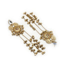 Traditional Ethnic Gold Plated Ghungroo Long Kashmiri Earrings