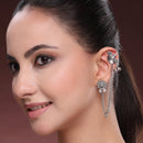 Vintage Silver Oxi Earrings