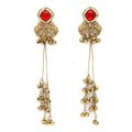 Gold Plated Ethnic Bridal Traditional Kashmiri Ghungroo Earrings