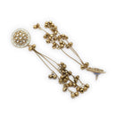 Gold Plated Ethnic Party Wear Long Ghungroo Kashmiri Earrings