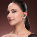 Oxidized Dancing Figure Pearl Earrings