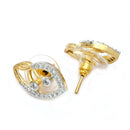 Elegant Leaf Shape Stud Earrings