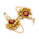 Gold Plated Traditional Ghungroo Ethnic Chandbali Earrings
