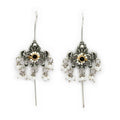 Antique Oxi Long Hook Earrings