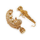 Gold Plated Peacock Shape Earrings