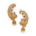 Gold Plated Peacock Shape Earrings