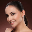 Elegant Leaf Shape Stud Earrings