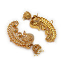 Gold Plated Peacock Shape Earrings