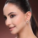 Chic Leaf Design Gold Stud Earrings
