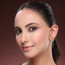 Gold Plated Heart Shape Stud Earrings