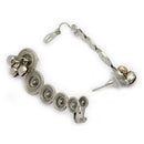 Oxidised Silver Bell Earrings