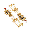 Gold Plated Multicolor Ethnic Ghungroo Kashmiri Earrings