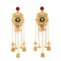 Lightweight Gold Plated Ethnic Ghungroo Kashmiri Earrings